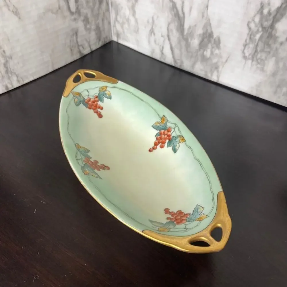 Vintage Bavarian Lusterware China Serving Dish